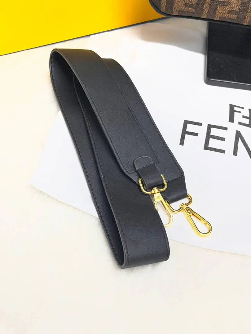 Fendi CB Baguette Brown-Mono Crossbody ShoulderBag WithBox DustCover - Image 5