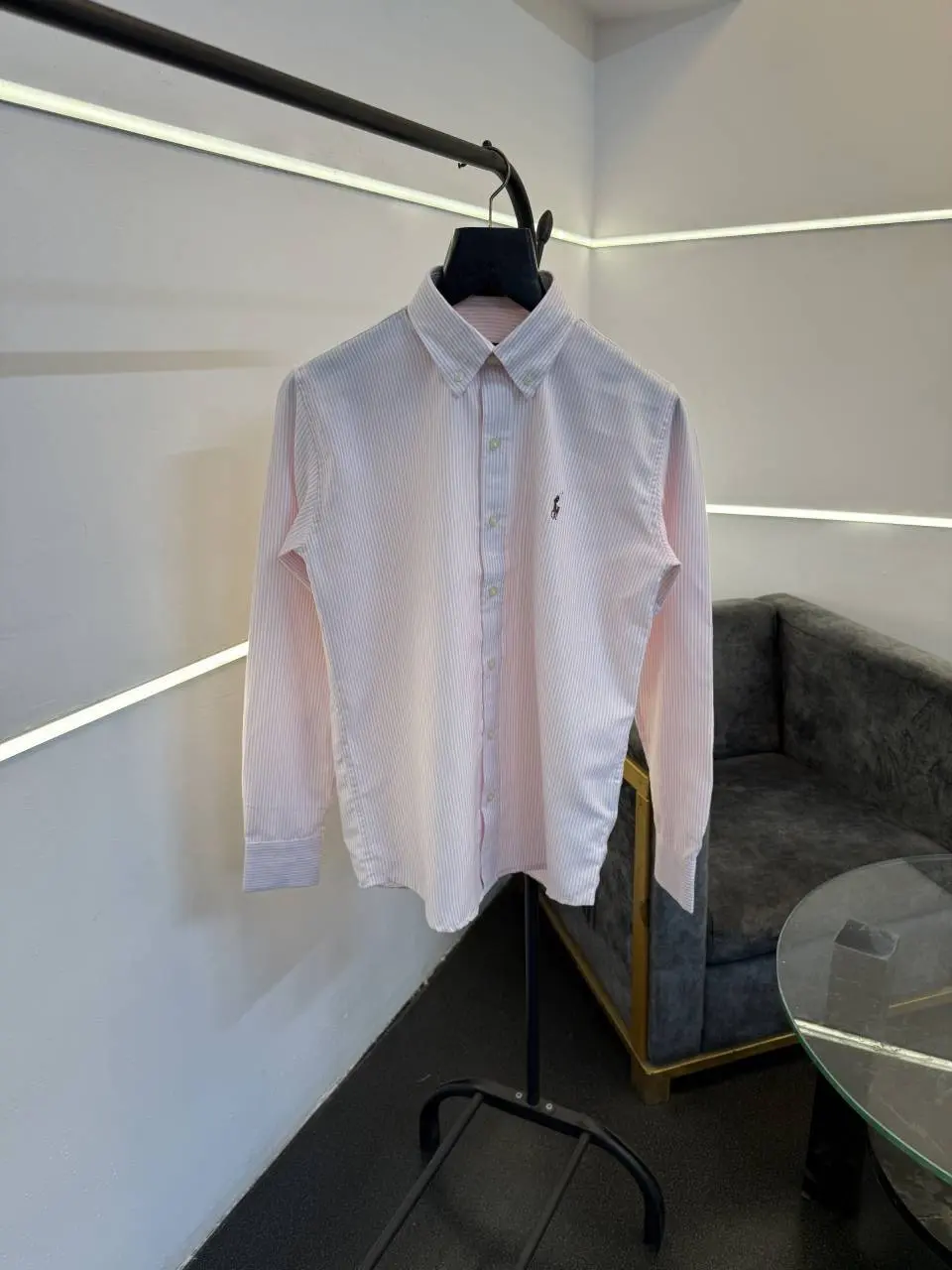 Ralph lauren pink imported oxford lining shirt