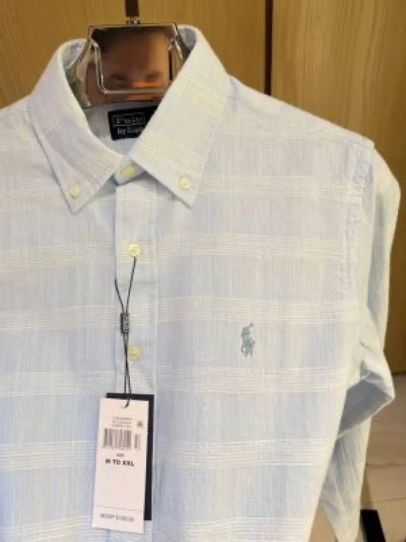 Ralph LAUREN P-OLO IMPORTED STORE ARTICLE SHIRT SKY BLUE - Image 3