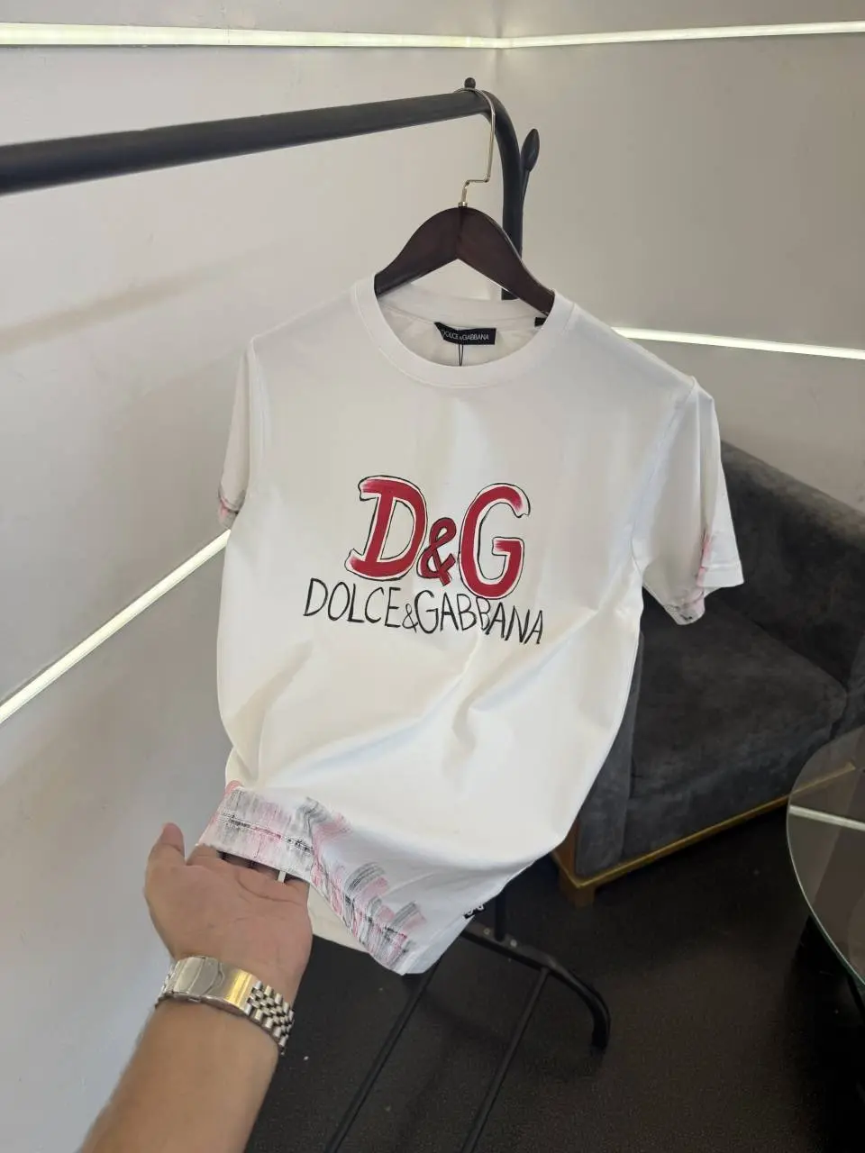 D&G turkey imported round neck tshirt white - Image 2