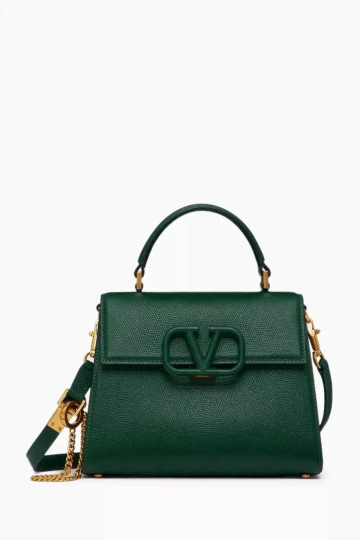 Valentinnoo Green VSling TopHandle ShoulderBag With duscovero - Image 4