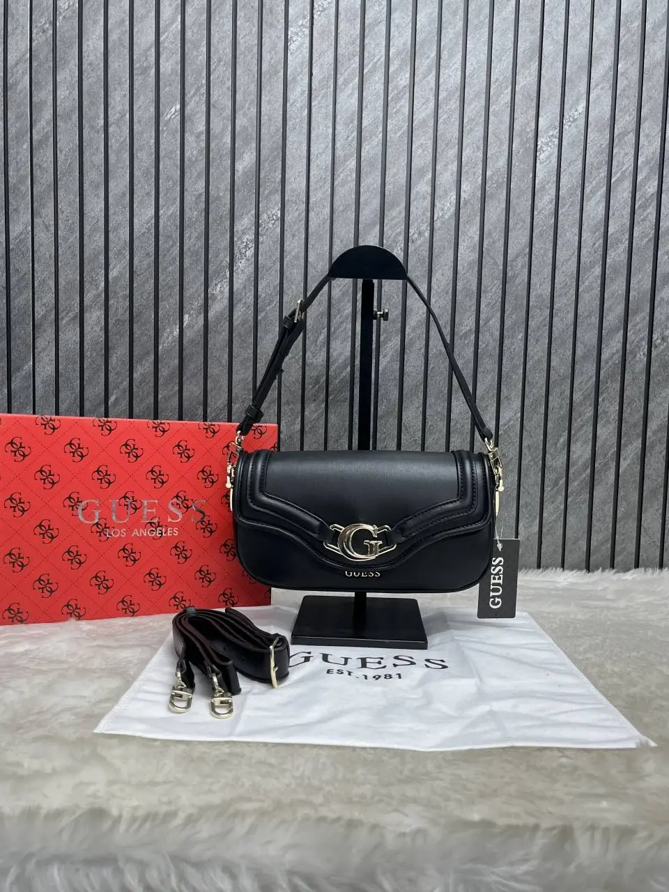 Guess DEA Logo Shoulder Bag With Original Box & DustCover - Image 5