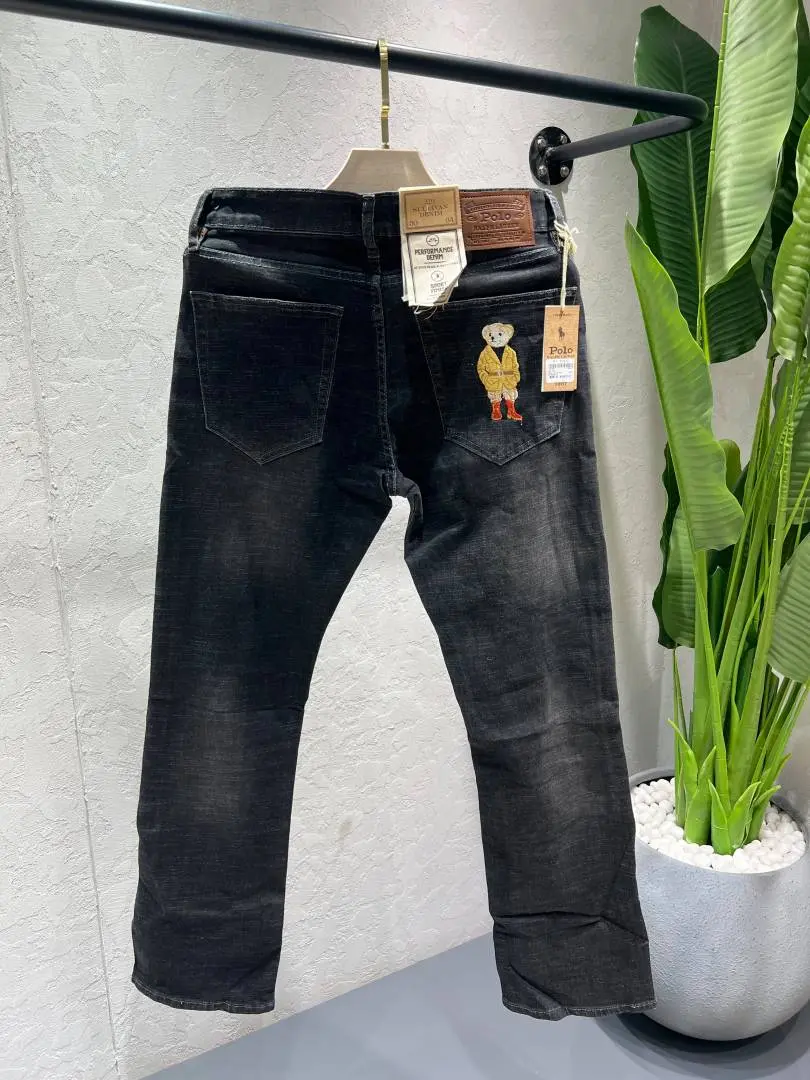 Ralph Lauren Bootcut Premium Imported Fabric Denim With Back Pocket Embroidered Work Logo 4582 - Image 3
