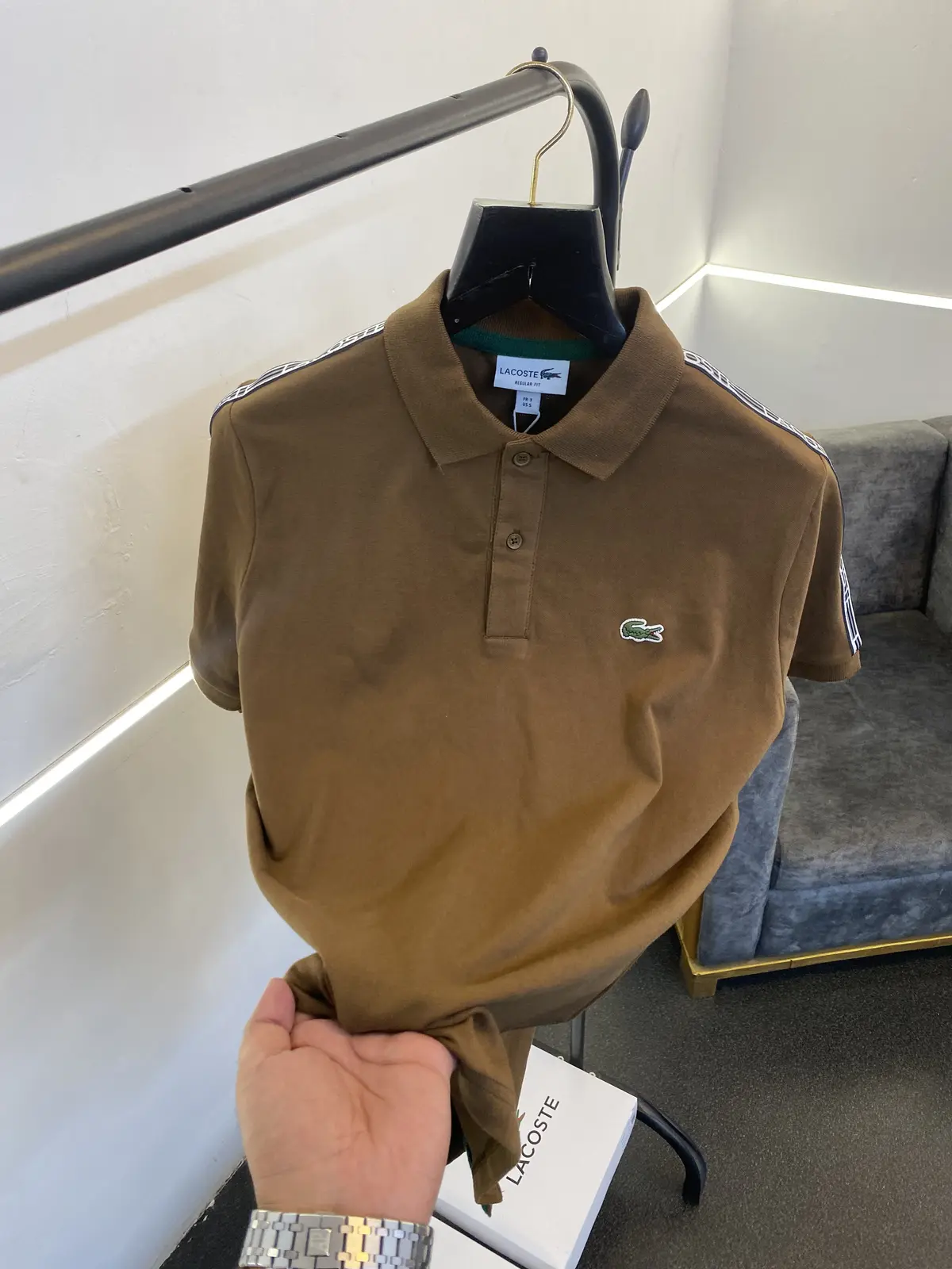 Lacoste imported box pack polo tshirt brown sale - Image 2