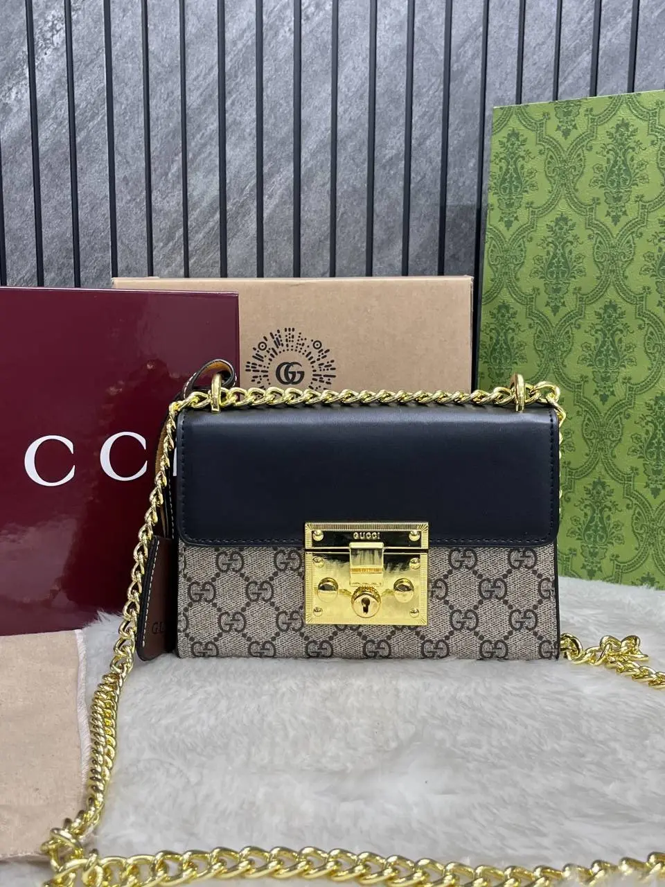 Gucci CB GG Padlock Shoulder Bag With OriginAuldoubleBox Packing DustCover CarryBag - Image 8