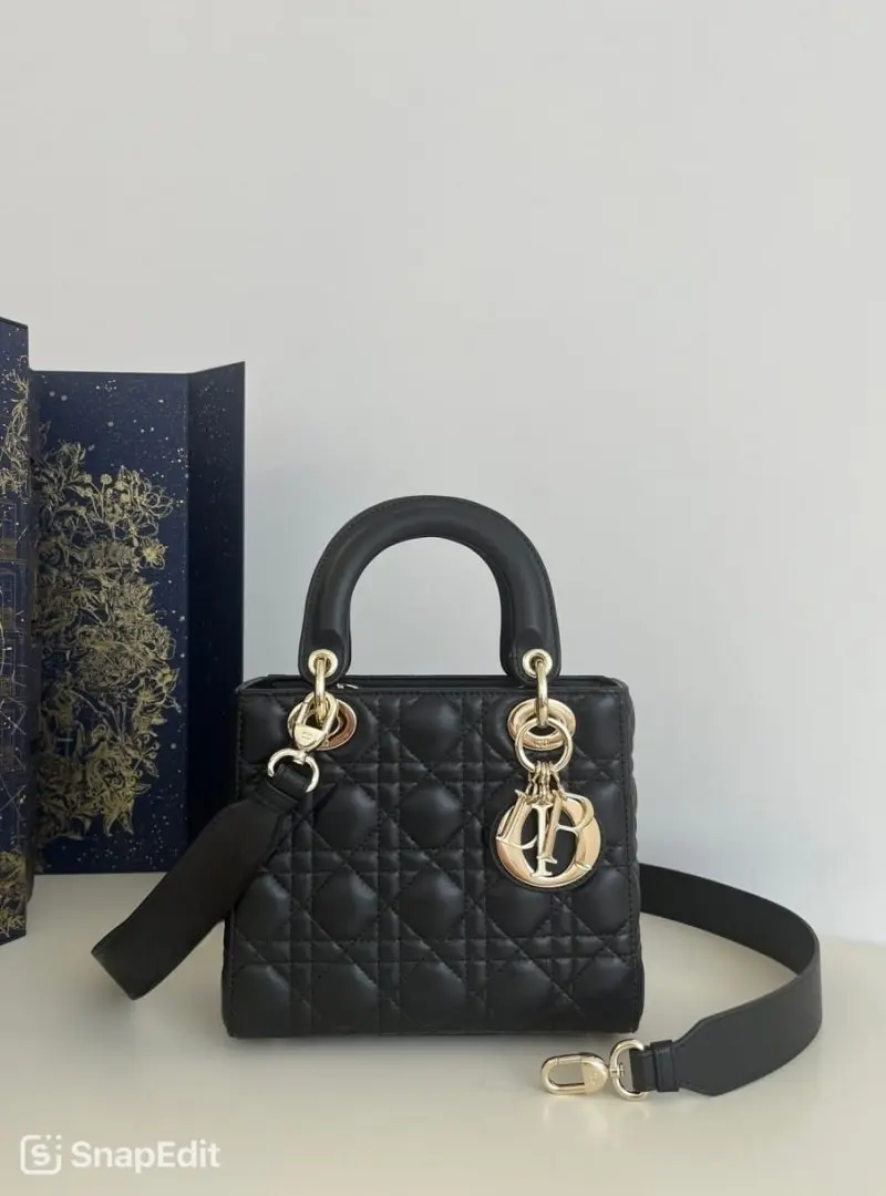 Dior Lady My ABC Gold With OG Box & Dust Bag (Black-733) - Image 4