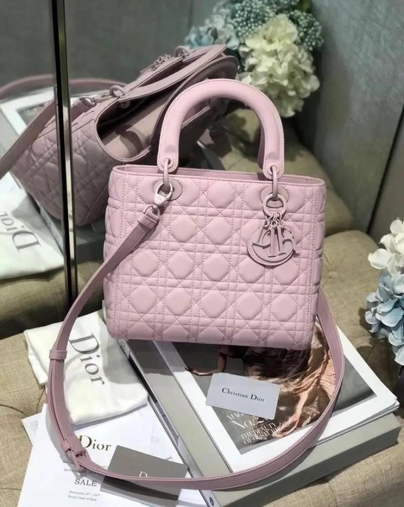 Dior Lady My ABC Matte Pink With OG Box & Dust Bag (Pink-1120) - Image 2