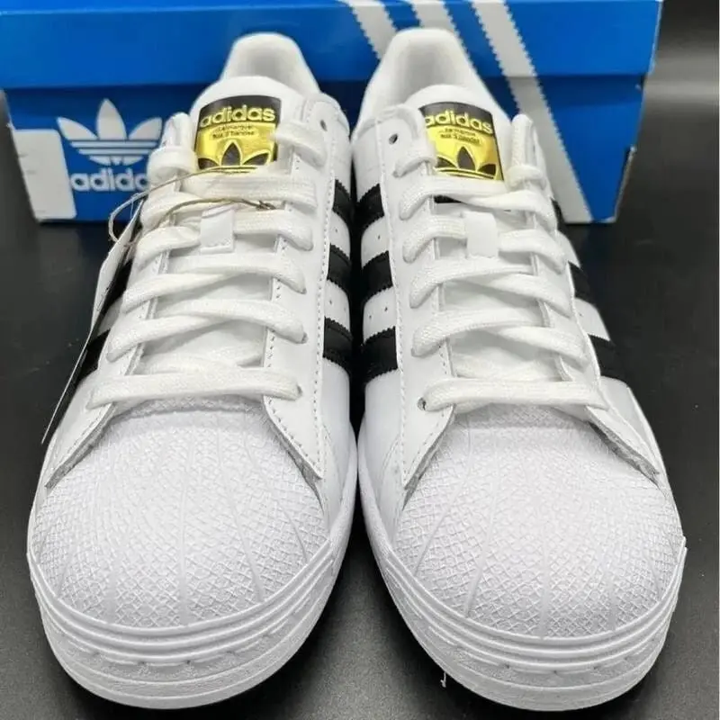 Adidas Superstar White Black Leather Fix #170 - Image 3