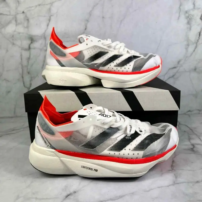 Adidas Adizero Adios Pro 3 Cloud White Solar Red 1248 - Image 6