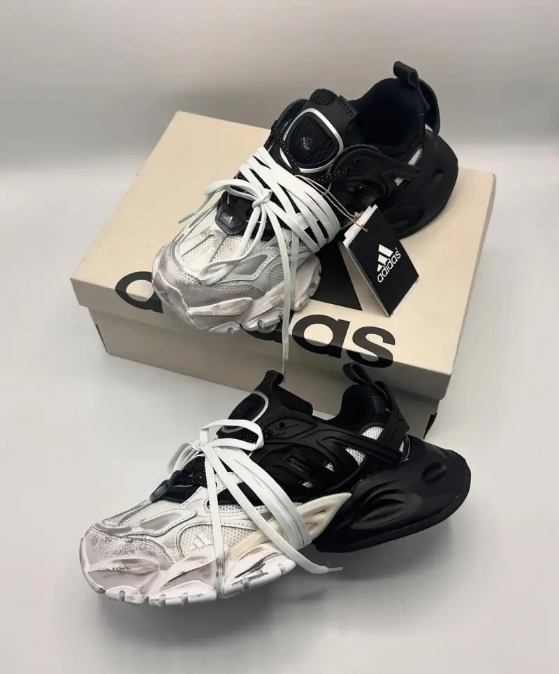 Adidas XLG Runner "Deluxe White-Black" #635