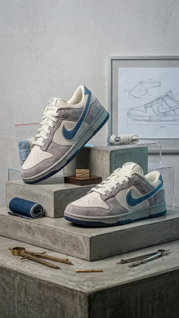 Nike SB DUNK OTOMO KATSUHIRO GREY BLUE - Image 5