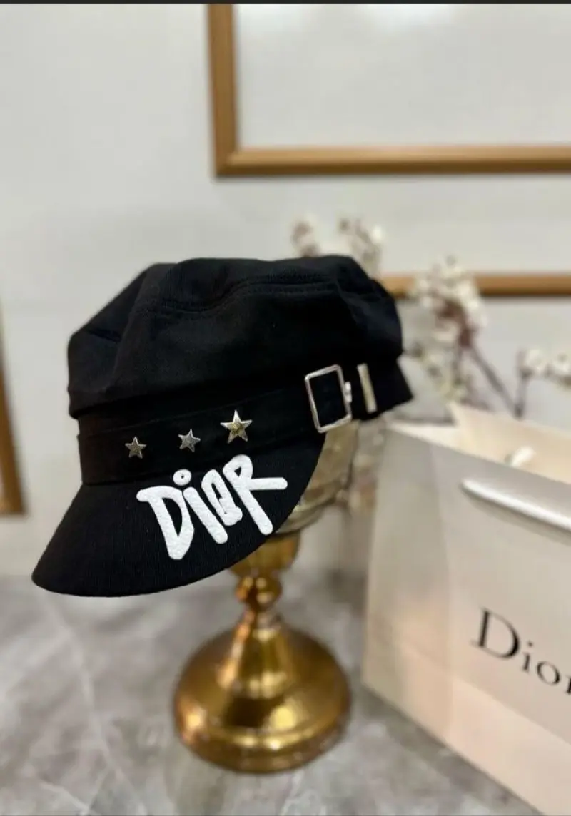 Dior Black Premium Unisex Hat With Brand Polly Bag