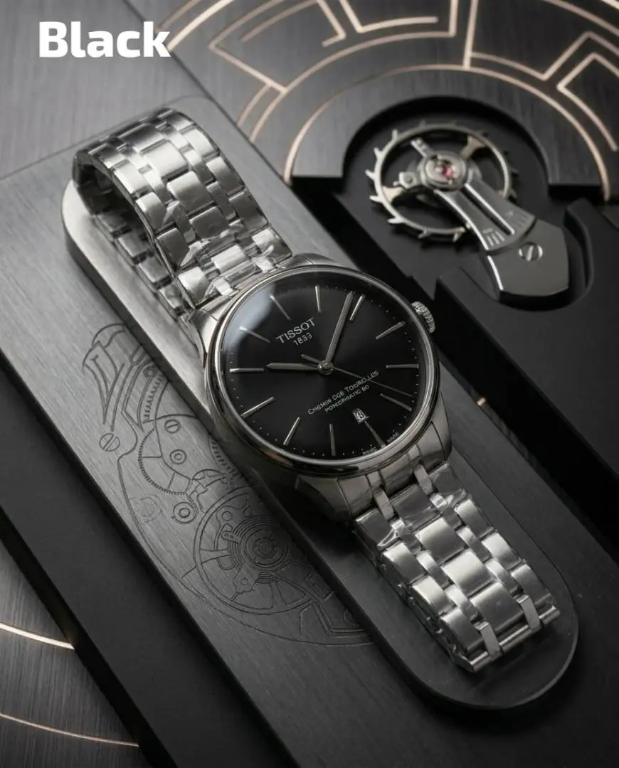 Tissot Chemin Des Tourelles Automatic Heavy Quality Black - Image 2