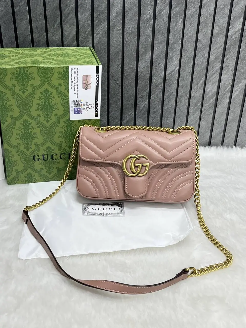 Gucci Marmont Premium Pink DoubleBox 1-1 Quality - Image 2