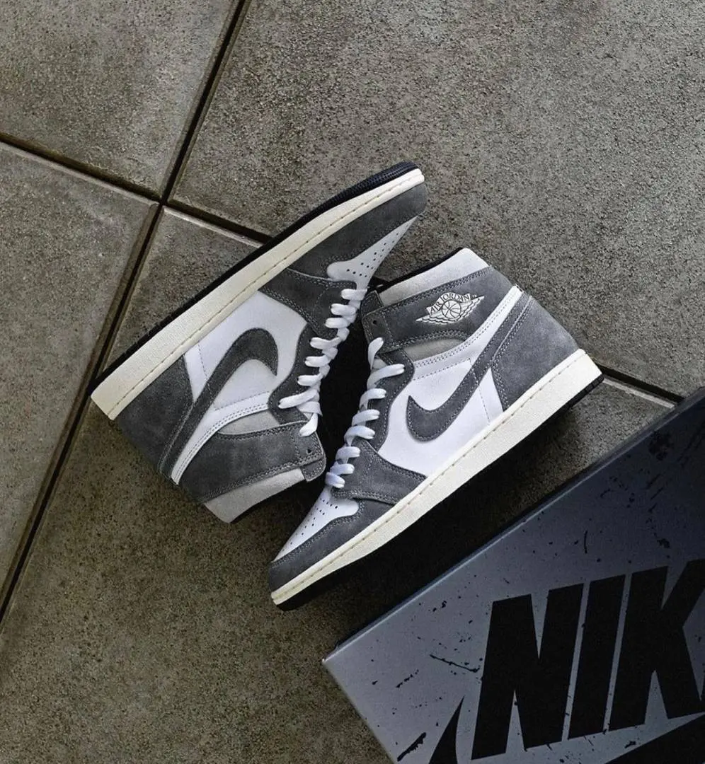 Nike AIR JORDAN 1 HIGH WASHED BLACK SEMI UA - Image 6