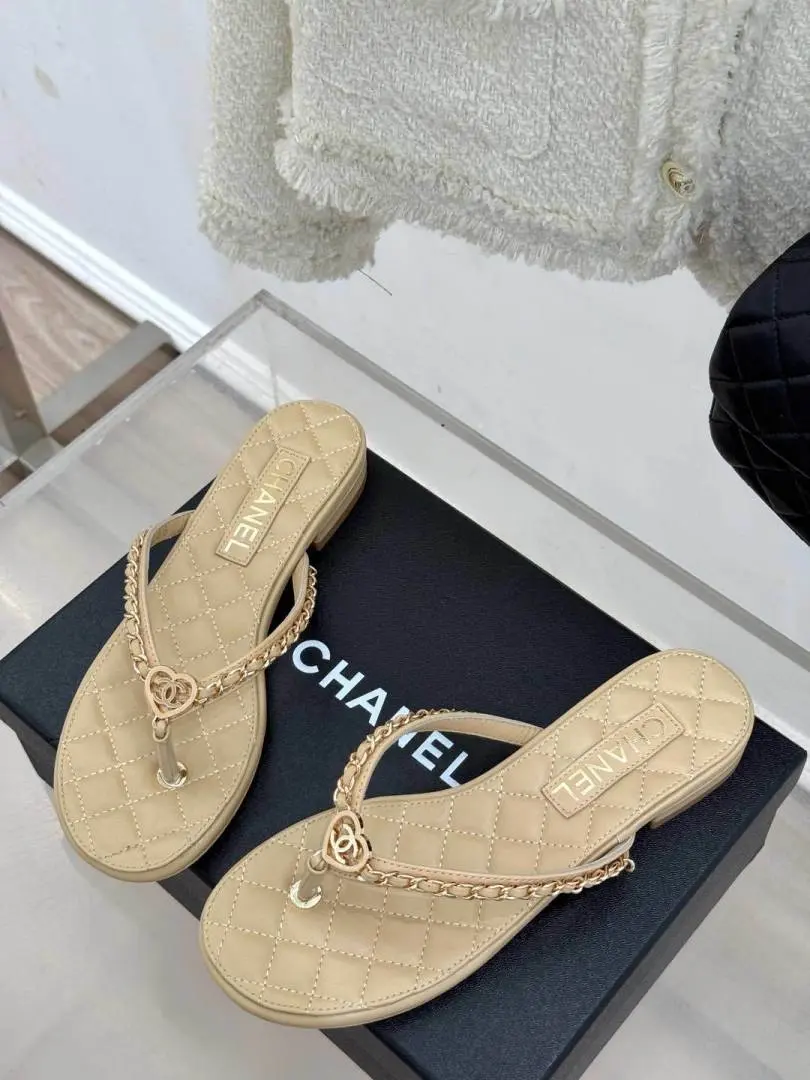 Chanel Onsale Thong Flats With OriginalBox - Image 2