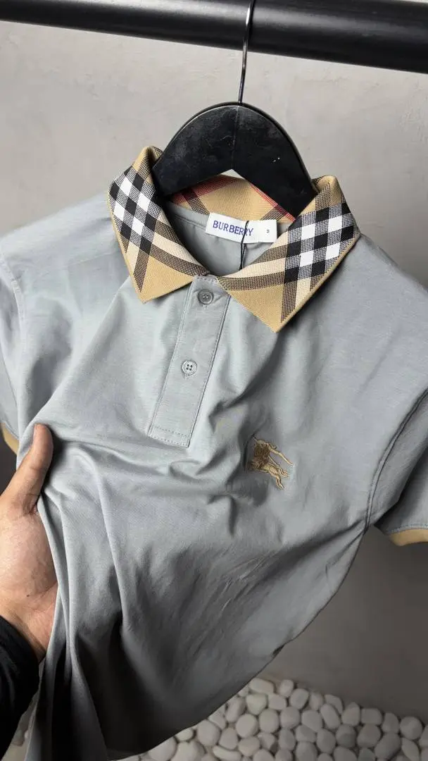 Burberry Premium Polo T-Shirt with OG box Packaging 3016 - Image 3