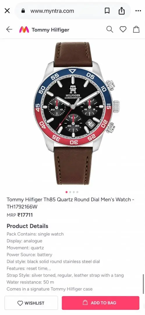 Tommy Hilfiger Th85 Quartz Round Dial TH1792166W - Image 2