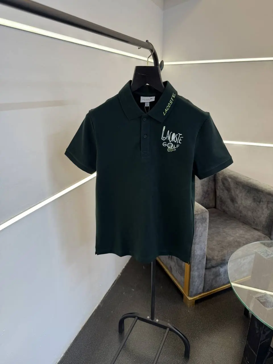 Lacoste imported polo tshirt bottle green sale