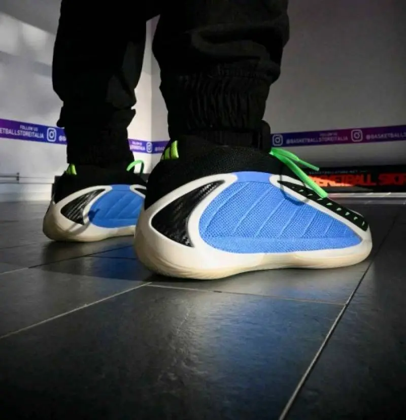 Adidas Anthony Edwards 2 Fusion Blue Zero Metallic Lime Burst - Image 5
