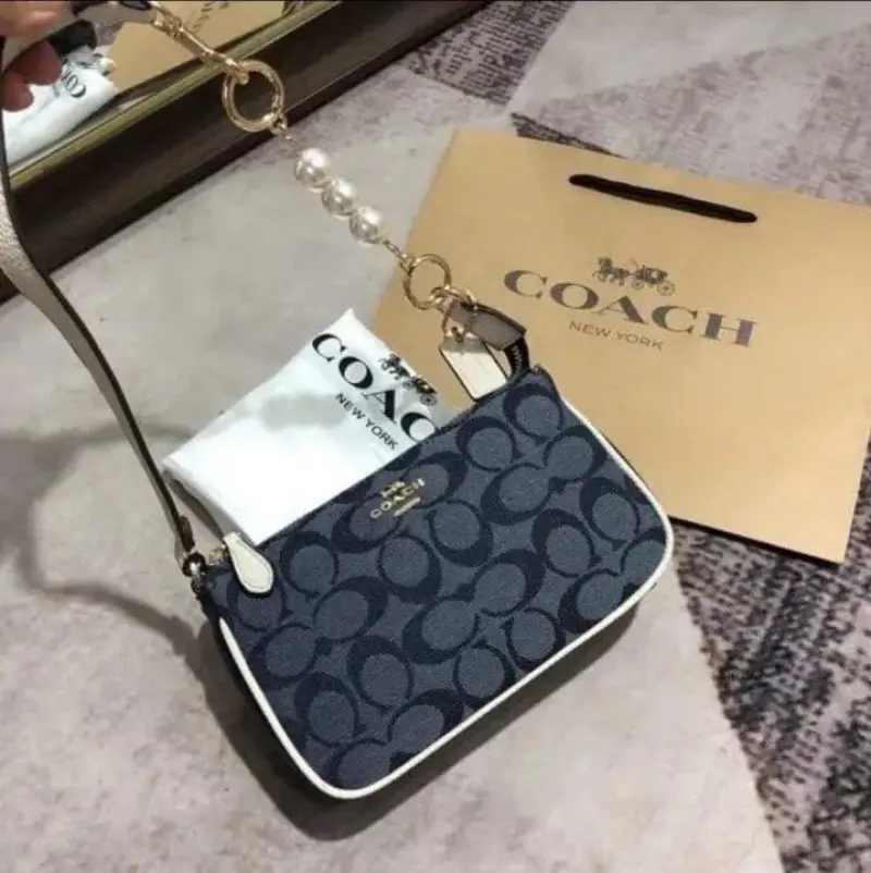 Coach Nolita 18 Blue With Original Box - Image 9