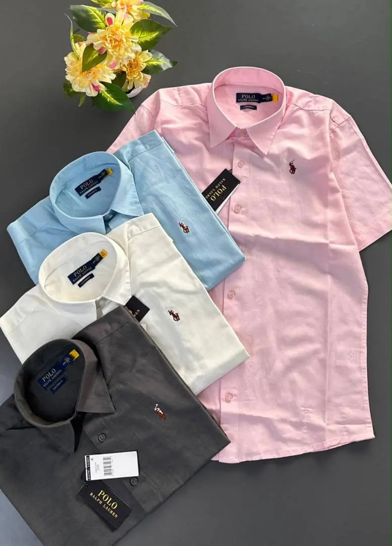 Ralph LAUREN P-OLO IMPORTED STORE ARTICLE SHIRT LINEN FABRIC - Image 7