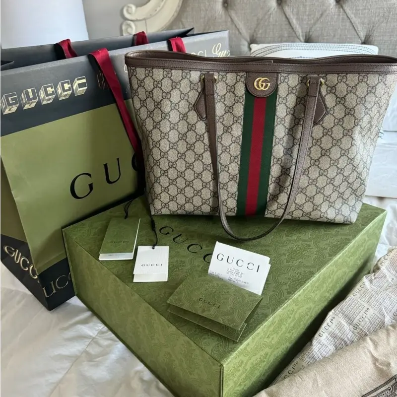Gucci GG Ophidia Supreme Premium Tote Bag With OG Box & Dust Bag & Tags (Supreme-407) - Image 6