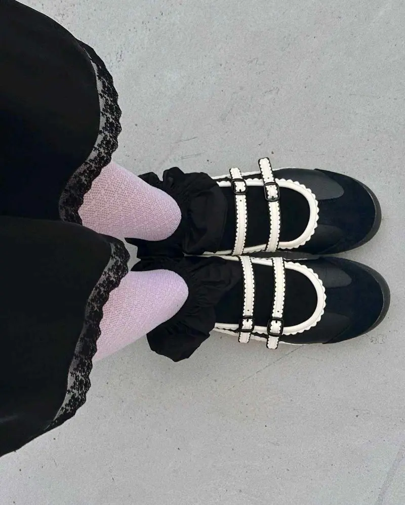 Onitsuka Tiger Mexico 66 TGRS Black Cream Mary Jane 6181 - Image 9