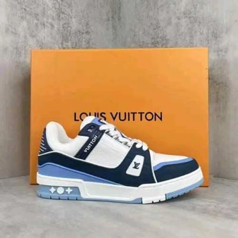 Louis Vuittonn LV Street Style Trainer Sneaker Blue - Image 2