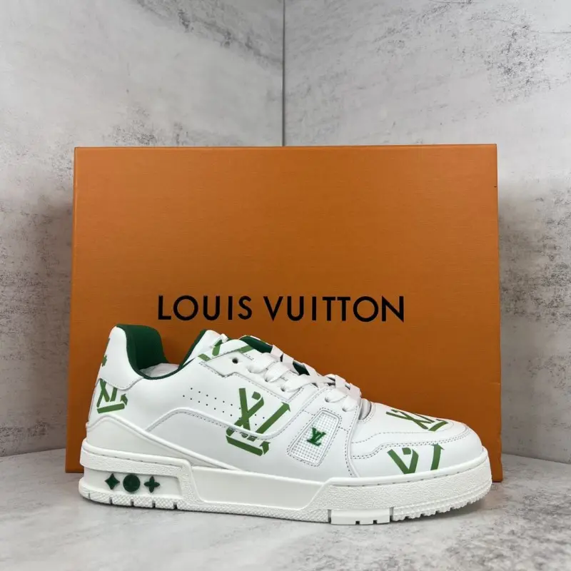 Louis Vuitton LV Trainer LV Green Print - Image 7