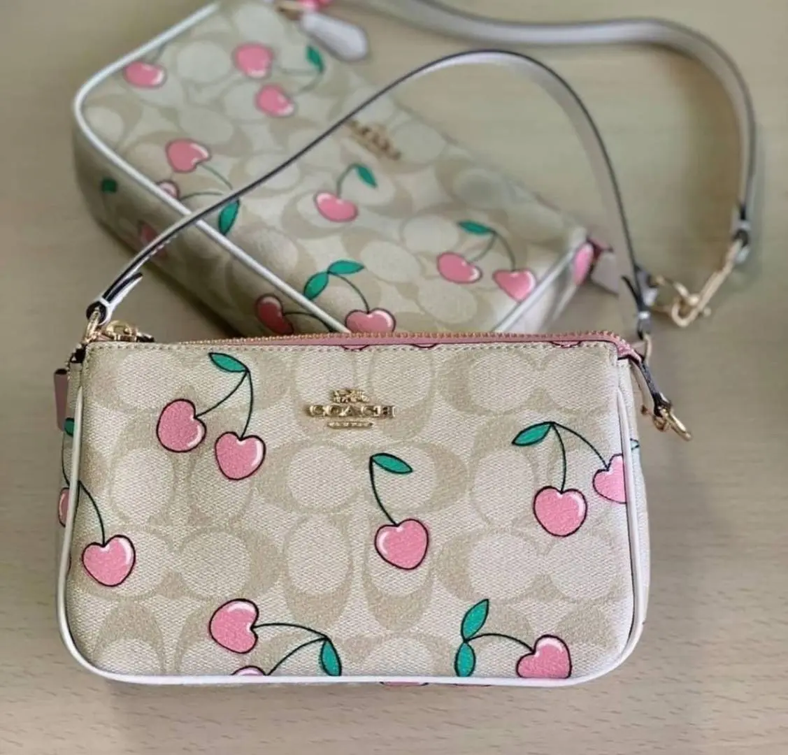 Coach Nolita 19 Cherry With OriginalBox DustCover ChainBelt PearlCharm - Image 2