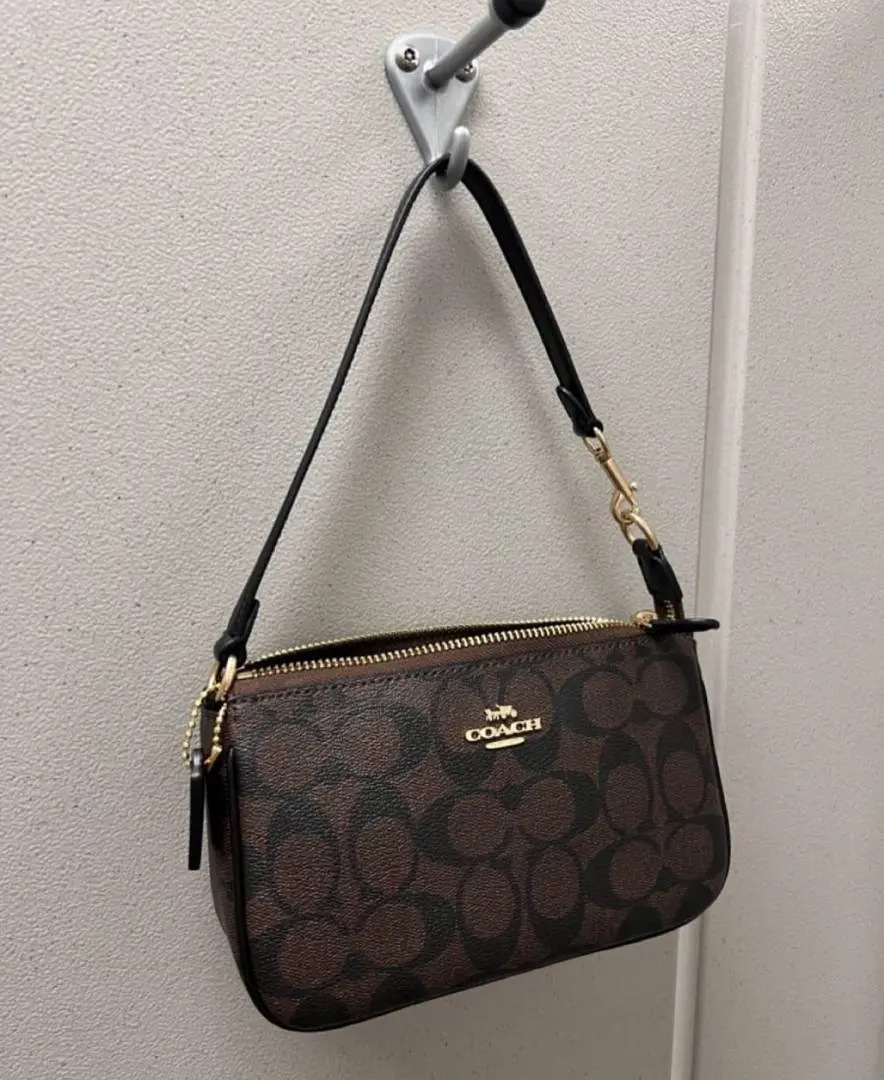 Coach Nolita 19 Coffee Mono With OriginalBox DustCover ChainBelt PearlCharm - Image 3