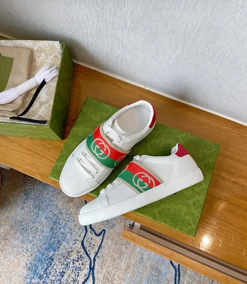 Gucci ace premium sneakers white-- - Image 4