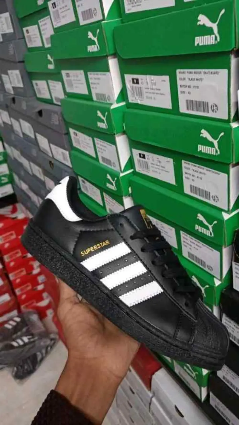 Adidas Superstar Black White Leather Fix 169 - Image 4