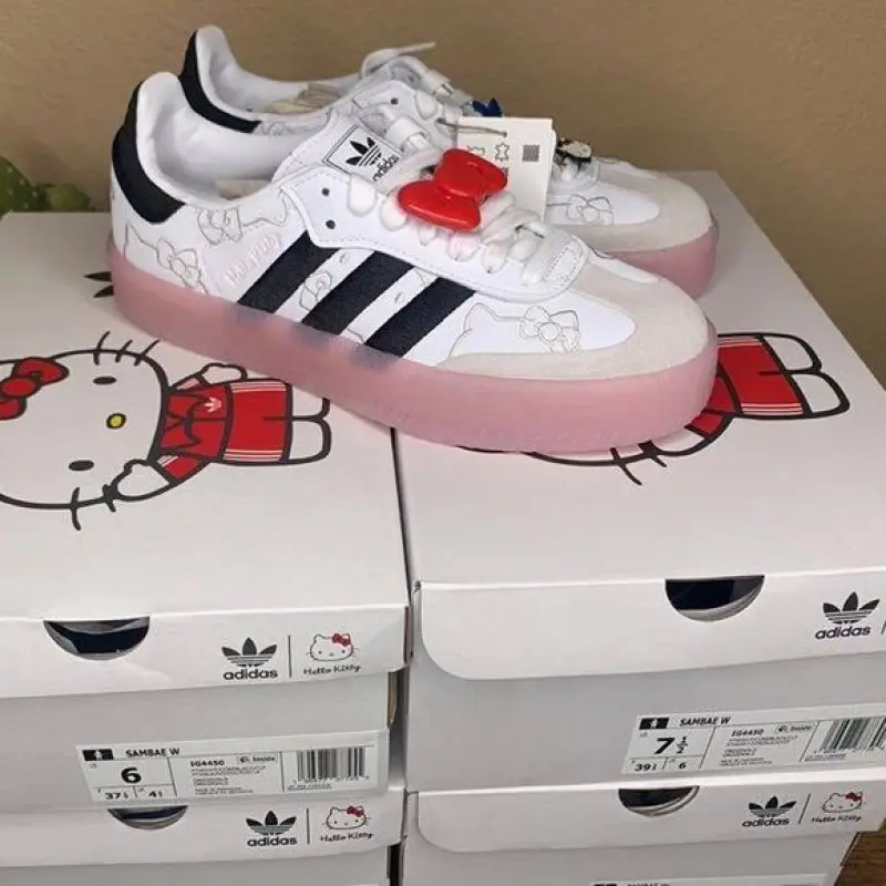 Adidas hello kitty x samba white black clear pink w - Image 3