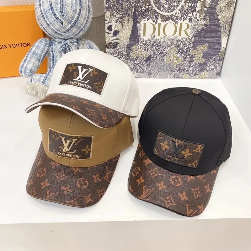 Louis Vuitton Front Logo White Monogram Premium Unisex Cap (With Safety Box) - Image 9