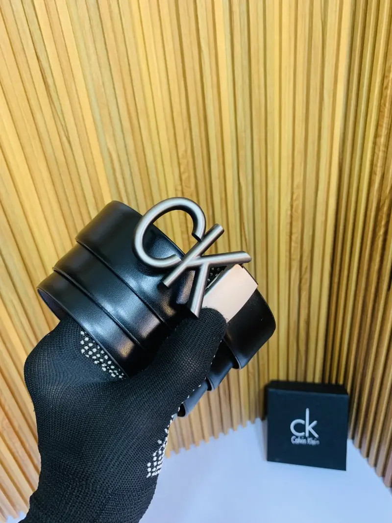 21 CK CALVIN KLINE GREY PREMIUM QUALITY BELT WITH BOX - Image 3