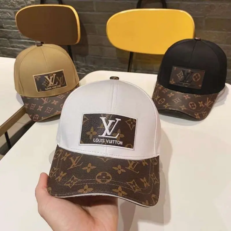 Louis Vuitton Front Logo White Monogram Premium Unisex Cap (With Safety Box) - Image 5