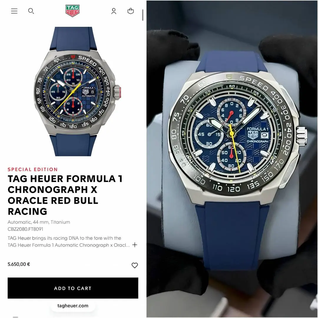 Tag heuee r Formula 1 Chronograph full blue - Image 10