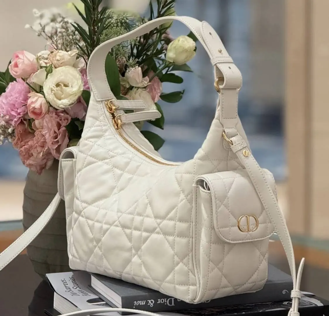 Dior CB D Dream Medium Hobo Shoulder Crossbody Bag With CarryBag & DustCover - Image 3