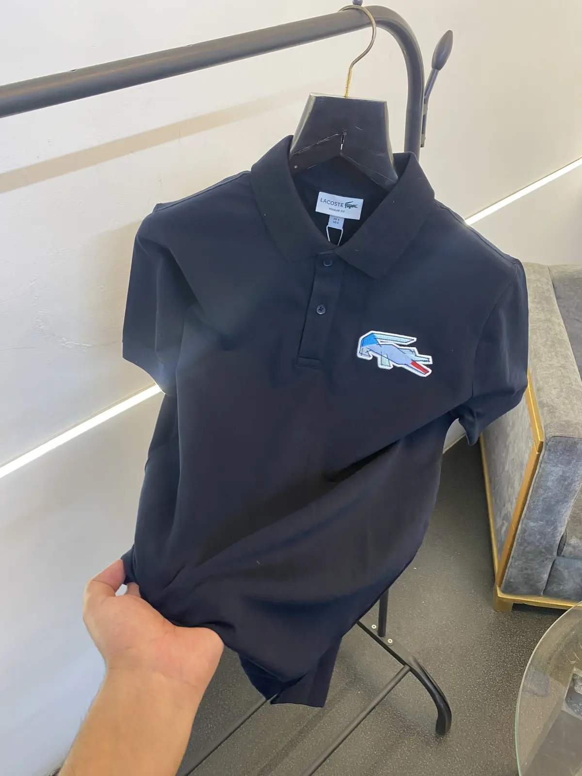 Lacoste imported polo tshirt navy blue sale - Image 2
