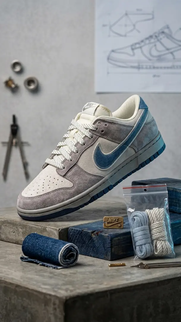 Nike SB DUNK OTOMO KATSUHIRO GREY BLUE - Image 2