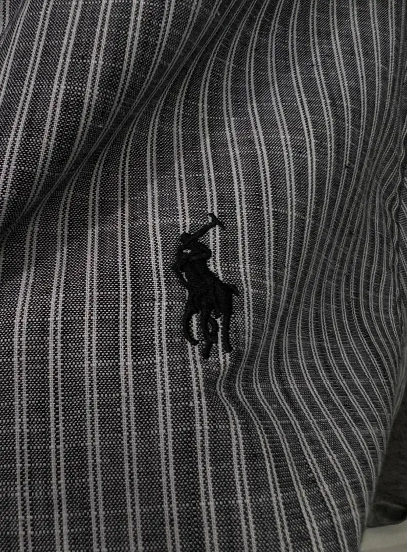 Ralph LAUREN P-OLO IMPORTED STORE ARTICLE SHIRT BLACK - Image 3