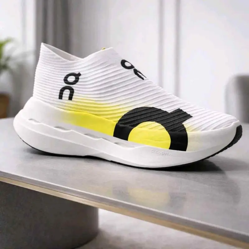 On Cloudboom Strike LS White Yellow 5067