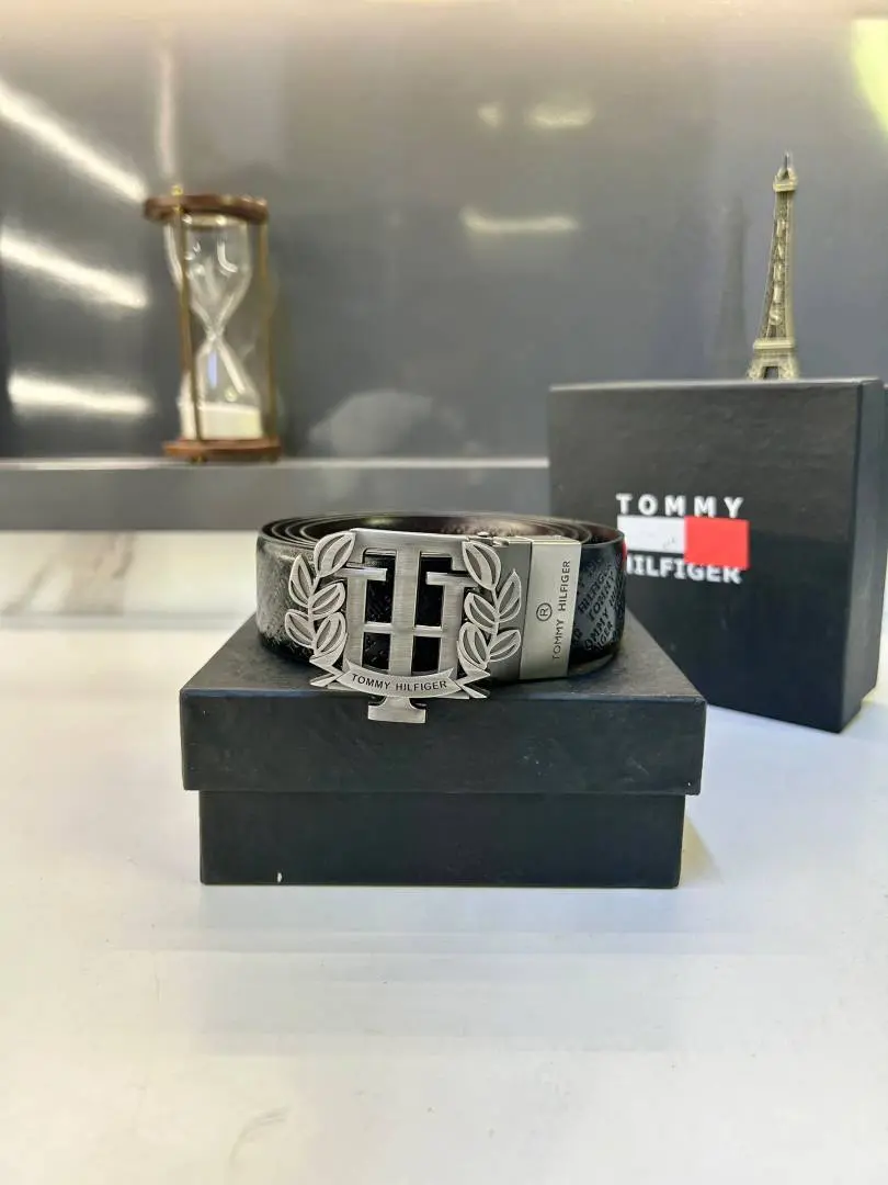 Tommy Hilfigar Grey Reversible Belt Fa 843 - Image 2