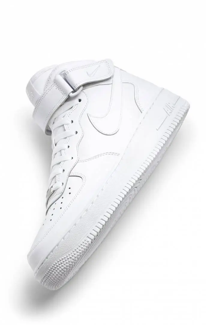 Nike Air Force 1 Mid Leather White - Image 3