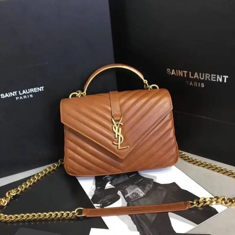 Ysl Collage Black-Silver Medium Shoulder Bag With Original Box & Dust Cover - Image 2