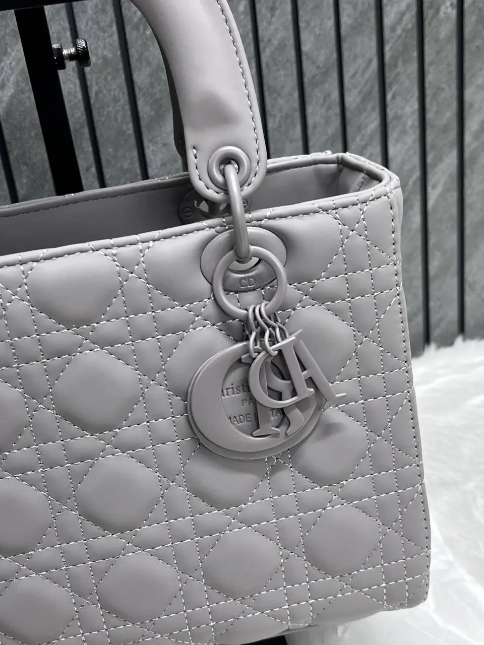 Dior 6099-1 Lady Matte Gray Large Size With Original Box & DustCover - Image 6