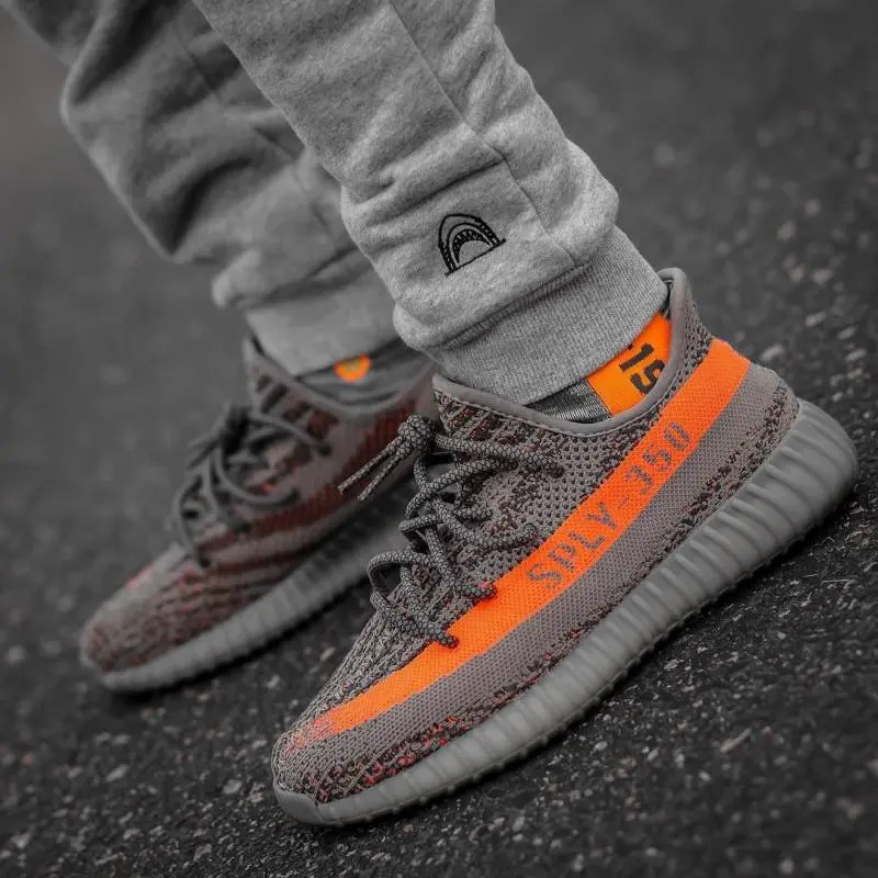 Adidas Yeezy Boost 350 V2 Beluga Grey Orange Full Accessories SEMI UA - Image 3