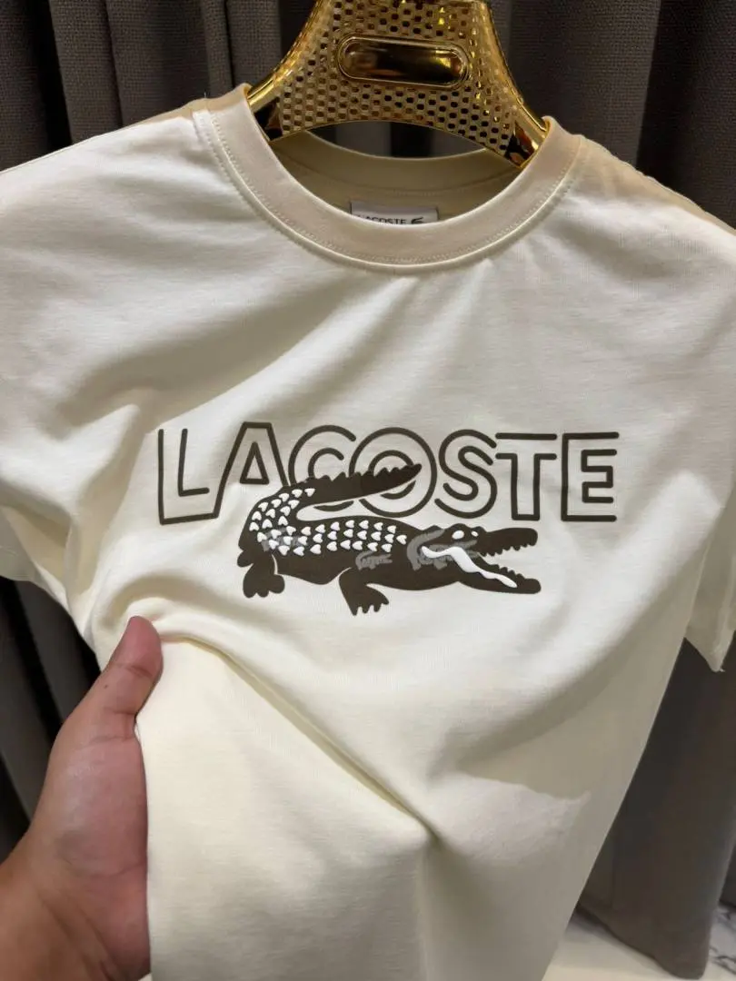 No return Lacoat e imported tshirt Cream - Image 2